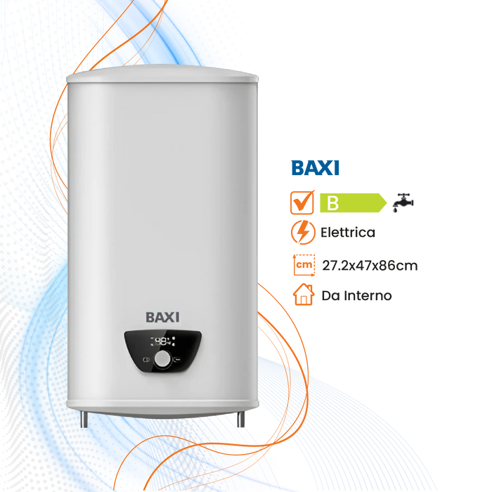 Scaldabagno Baxi Lite Compact Elettrico Orizzontale/Verticale