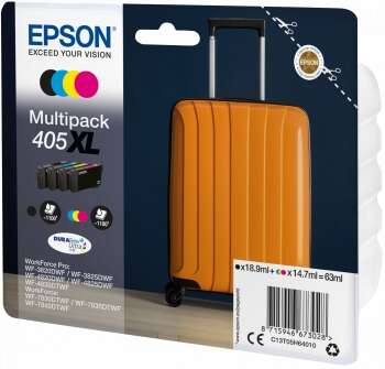 Epson 405XL Confezione 4 Cartucce d'Inchiostro Originali - C13T05H64010