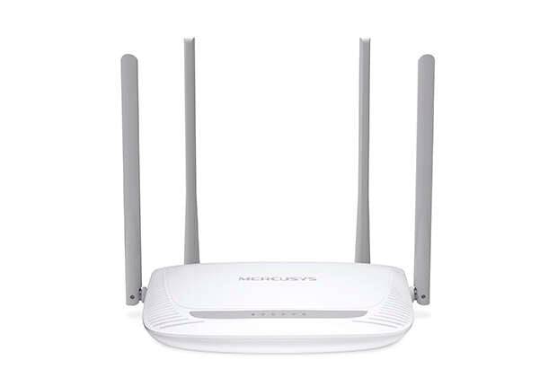 Mercusys Router Wireless N 300Mbps - 4 Porte 10/100Mbps - 4 Antenne 5dBi - Tecnologia 2x2 MIMO - Fino a 500m2 di copertura WiFi