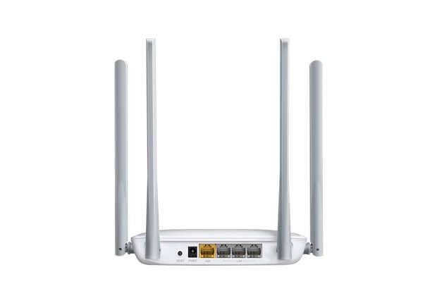 Mercusys Router Wireless N 300Mbps - 4 Porte 10/100Mbps - 4 Antenne 5dBi - Tecnologia 2x2 MIMO - Fino a 500m2 di copertura WiFi