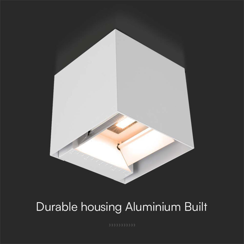 Struttura in alluminio resistente della Lampada LED da Giardino Solare 9W con Sensore Crepuscolare IP65, ideale per uso esterno.