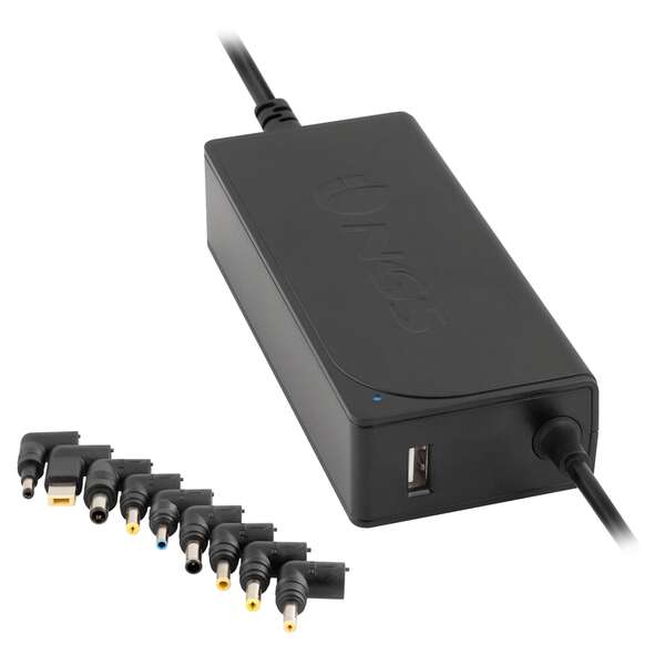NGS Caricabatterie Universale Automatico per Portatile 70W - 1x USB 2.0 - 9 Adattatori
