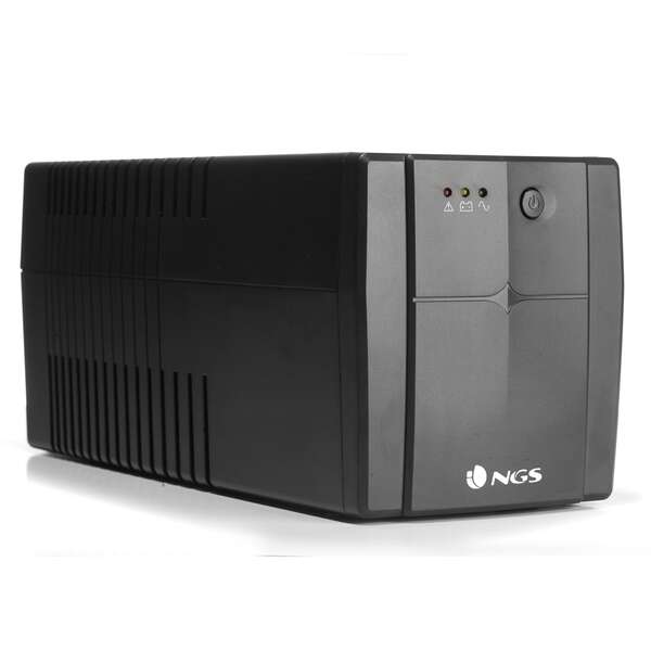 NGS Fortress 1500 V2 SAI 1200VA UPS 720W - Tecnologia Off Line - Funzione AVR - 4x Schuko - Protezione Sovraccarichi e Cortocircuiti