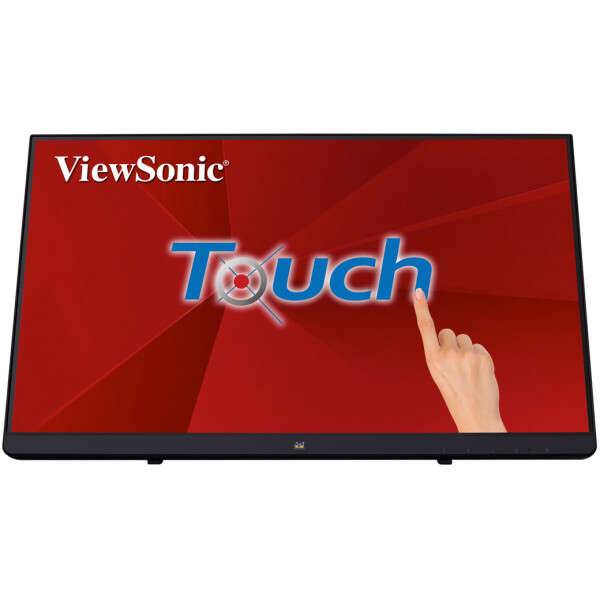 ViewSonic Monitor Touch LED 22" IPS Full HD 1080p - Risposta 14ms - USB 3.0, HDMI, VGA, DP e 3.5mm - Angolo di Visione 178º - VESA 100x100 mm