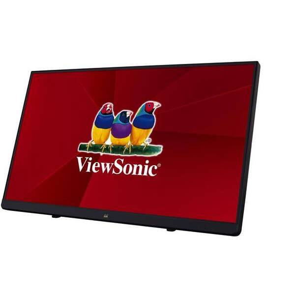ViewSonic Monitor Touch LED 22" IPS Full HD 1080p - Risposta 14ms - USB 3.0, HDMI, VGA, DP e 3.5mm - Angolo di Visione 178º - VESA 100x100 mm