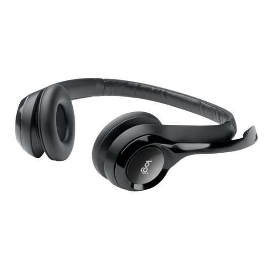 Logitech H390 Cuffie con Microfono Pieghevole USB - Archetto Regolabile - Padiglioni Imbottiti - Controlli su Cavo - Cavo 2.33m - Colore Nero