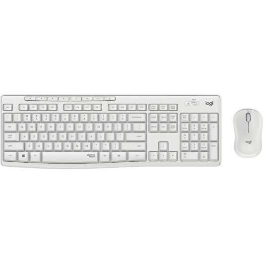 Logitech MK295 Pack Wireless Tastiera + Mouse 1000dpi 3 Pulsanti - Tasti e Pulsanti Silenziosi - Uso Ambidestro