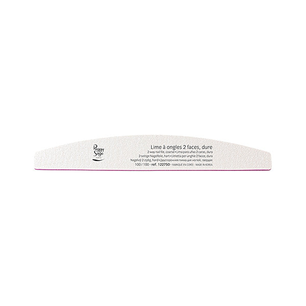PEGGY SAGE  LIMETTA MEZZALUNPER UNGHIE 2 FACCE 100/100, BIANCO