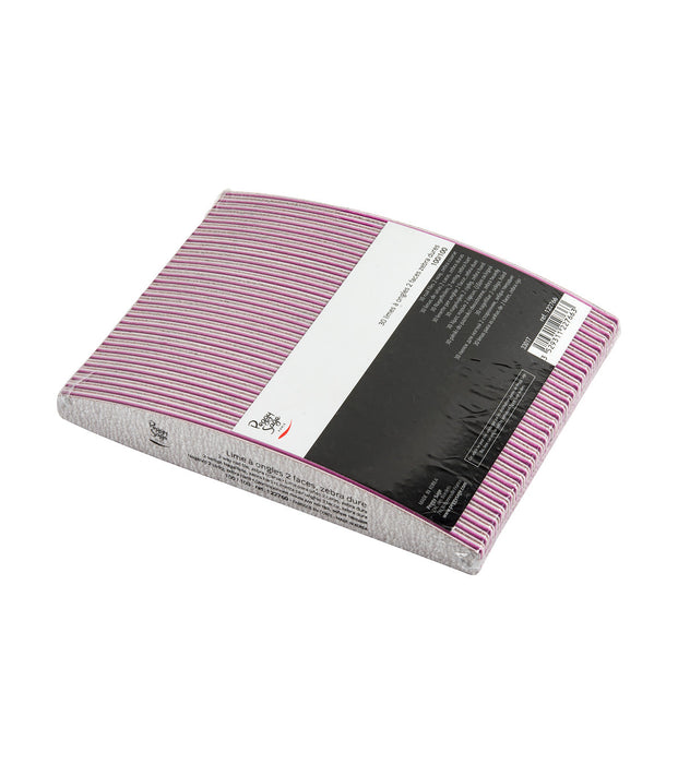 PEGGY SAGE  LOTTO DI 30LIMETTE MEZZALUNA 2 FACCE, ZEBRA DURA 10