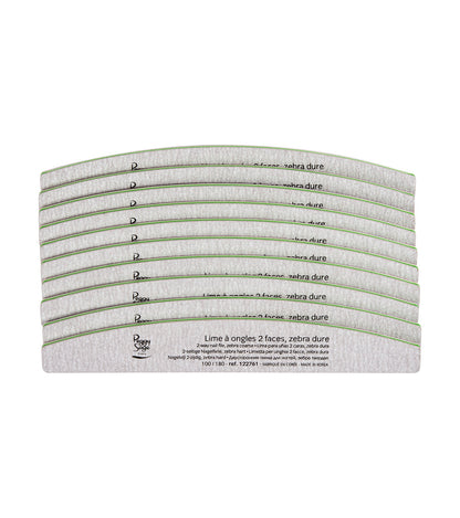 PEGGY SAGE  LOTTO DI 10LIMETTE MEZZALUNA 2 FACCE, ZEBRA DURA 10