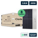 Set 3.8kW con 8 pannelli solari fotovoltaici OSDA Solar TIER-1 monocristallini N-Type TOPCon da 480W, cornice silver, IP67/IP68, 1903x1134x35mm. Ideale per impianti fotovoltaici residenziali ad alta efficienza con spedizione gratuita e RAEE incluso.