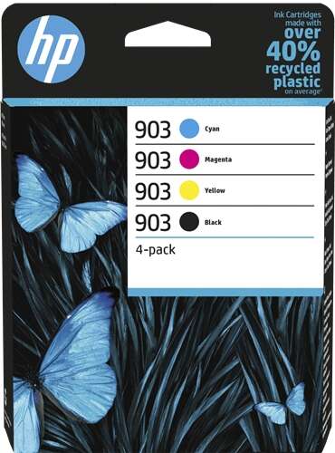 HP 903 Confezione 4 Cartucce d'Inchiostro Originali - 6ZC73AE