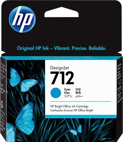 HP 712 Ciano Cartuccia d'Inchiostro Originale - 3ED67A