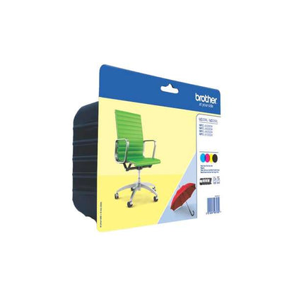 Brother LC229XL/LC225XL Confezione 4 Cartucce d'Inchiostro Originali - LC229XLVALBP