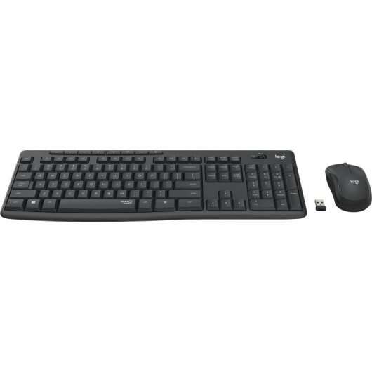 Logitech MK295 Pack Wireless Tastiera + Mouse 1000dpi 3 Pulsanti - Tasti e Pulsanti Silenziosi - Uso Ambidestro