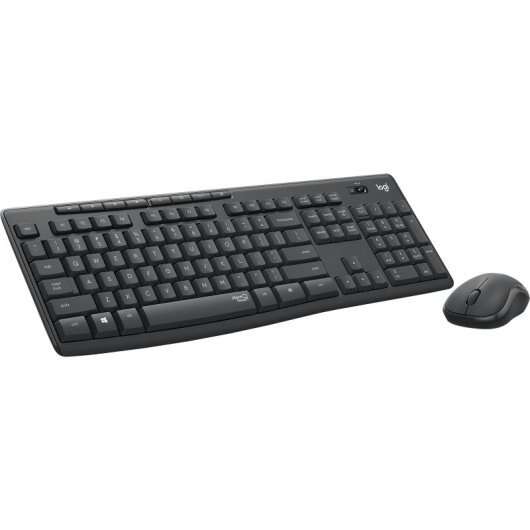 Logitech MK295 Pack Wireless Tastiera + Mouse 1000dpi 3 Pulsanti - Tasti e Pulsanti Silenziosi - Uso Ambidestro