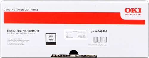 OKI C310/C510/MC351/MC361 Nero Cartuccia Toner Originale - 44469803