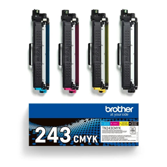 Brother TN243 Pack 4 Cartucce Toner Originali - TN243CMYK