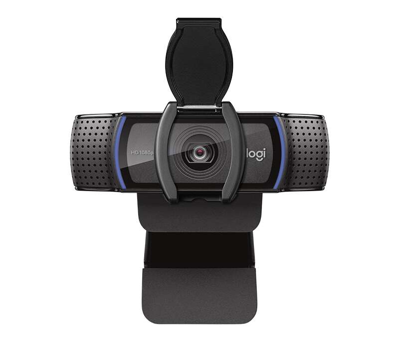 Logitech C920s Webcam HD Pro 1080p - USB 2.0 - Messa a Fuoco Automatica - Microfoni Integrati - Copriobiettivo - Campo Visivo 78º - Cavo 1.50m - Colore Nero