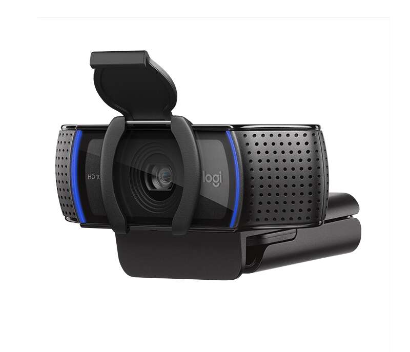 Logitech C920s Webcam HD Pro 1080p - USB 2.0 - Messa a Fuoco Automatica - Microfoni Integrati - Copriobiettivo - Campo Visivo 78º - Cavo 1.50m - Colore Nero