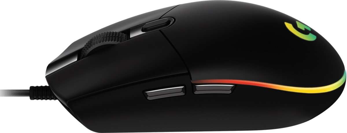 Logitech G203 Lightsync Mouse USB 8000dpi - 5 Pulsanti Programmabili - Illuminazione RGB Lightsync - Uso Destrorso - Cavo 2.10m