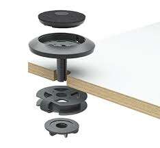 Logitech Soporte de Base de Microfono Rally - Mesas de entre 20-50mm de Grosor - Apto para Techos
