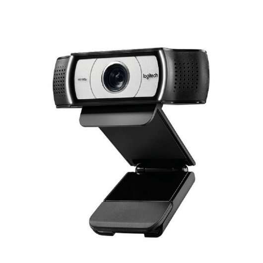 Logitech C930e Webcam HD 1080p - USB 2.0 - Microfonos Integrados - Enfoque Automatico - Angulo de Vision 90º - Colore Nero/Argento