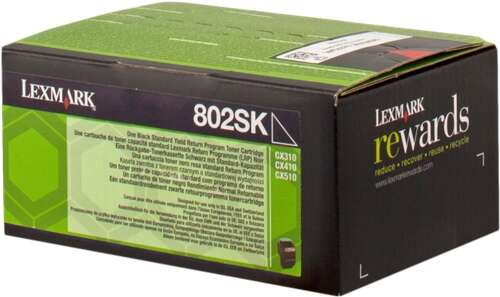 Lexmark CX310/CX410/CX510 Nero Cartuccia Toner Originale - 80C2SK0/80C2SKE/802SK