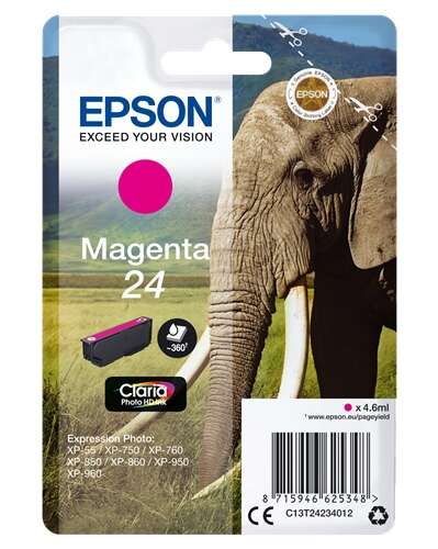 Epson T2423 (24) Cartuccia di inchiostro originale magenta - C13T24234012