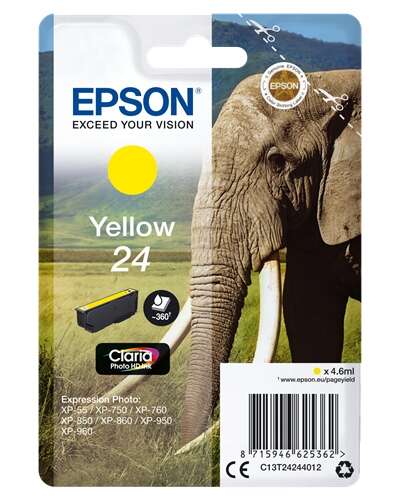 Epson T2424 (24) Cartuccia di inchiostro originale giallo - C13T24244012