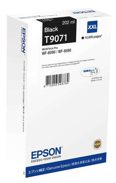 Epson T9071 Nero Cartuccia d'Inchiostro Originale - C13T907140