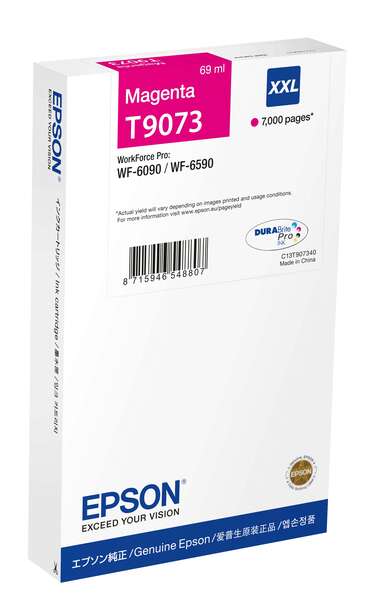 Epson T9073 Cartuccia d'Inchiostro Magenta Originale - C13T907340