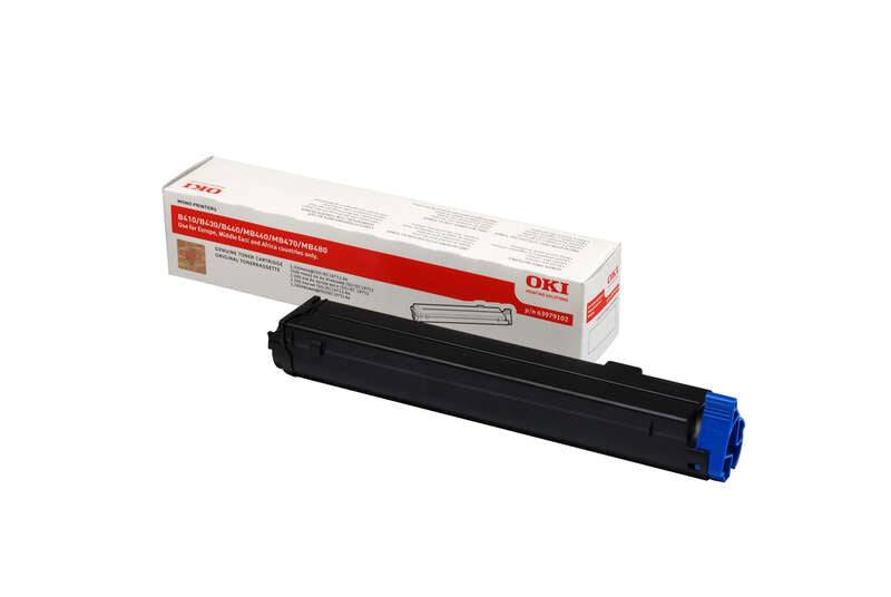 OKI B410/B420/B430/B440/MB460/MB470/MB480 Nero Cartuccia Toner Originale - 43979102