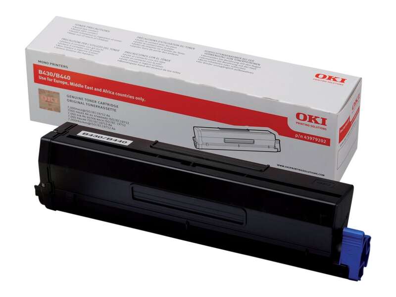 OKI B430/B440/MB460/MB470/MB480 Nero Cartuccia Toner Originale - 43979202