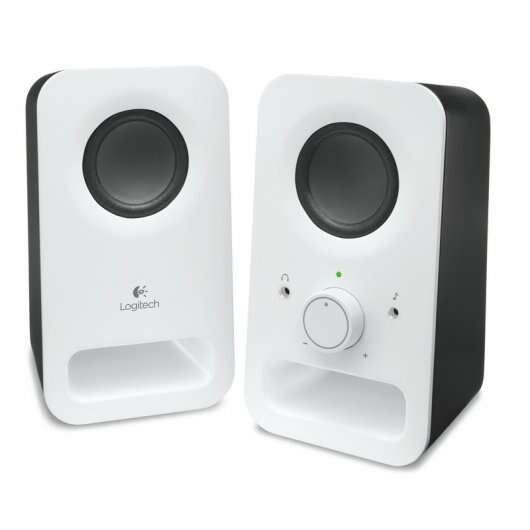Logitech Z150 Altoparlanti Multimediali 2.0 6W - Ingresso Jack 3.5mm - Presa Cuffie - Cavo 1.80m - Colore Bianco