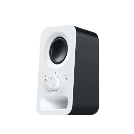 Logitech Z150 Altoparlanti Multimediali 2.0 6W - Ingresso Jack 3.5mm - Presa Cuffie - Cavo 1.80m - Colore Bianco