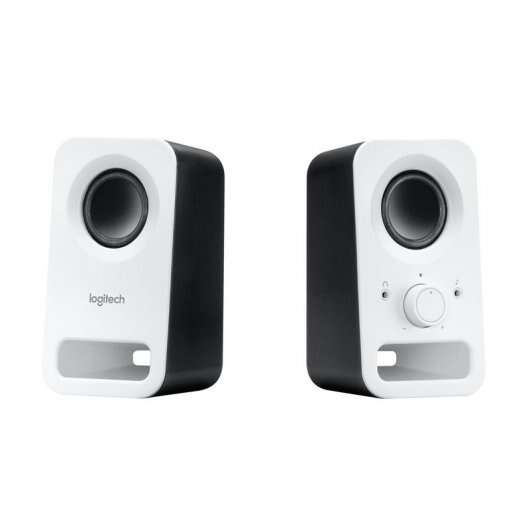 Logitech Z150 Altoparlanti Multimediali 2.0 6W - Ingresso Jack 3.5mm - Presa Cuffie - Cavo 1.80m - Colore Bianco