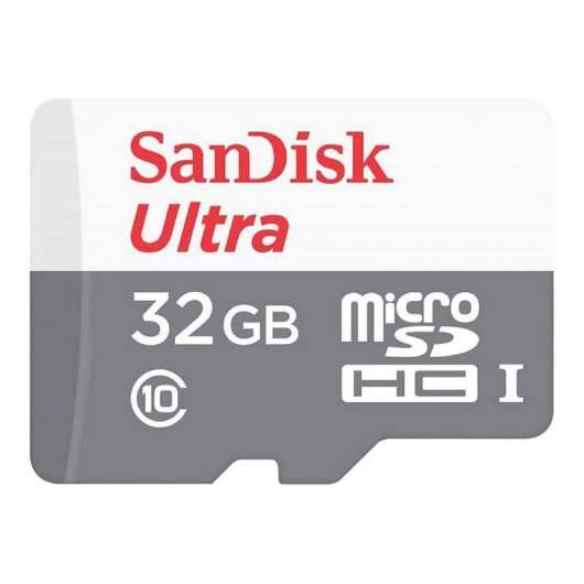 Sandisk Ultra Scheda Micro SDHC 32GB UHS-I U1 Classe 10 100MB/s + Adattatore SD