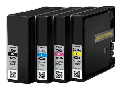 Canon PGI2500XL Confezione 4 Cartucce d'Inchiostro Originali - 9254B004/9254B010