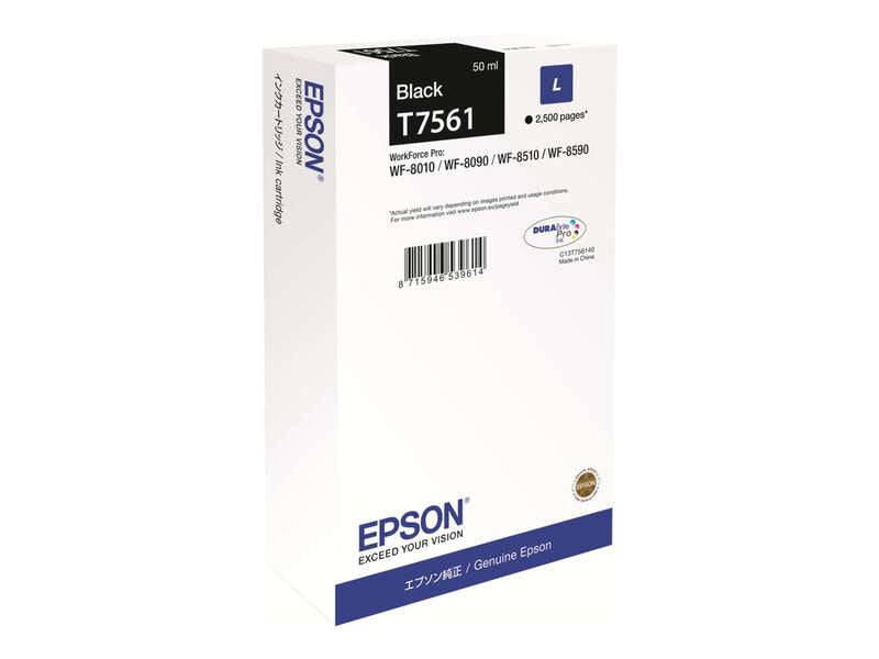 Epson T7561 Nero Cartuccia d'Inchiostro Originale - C13T756140/C13T75614N