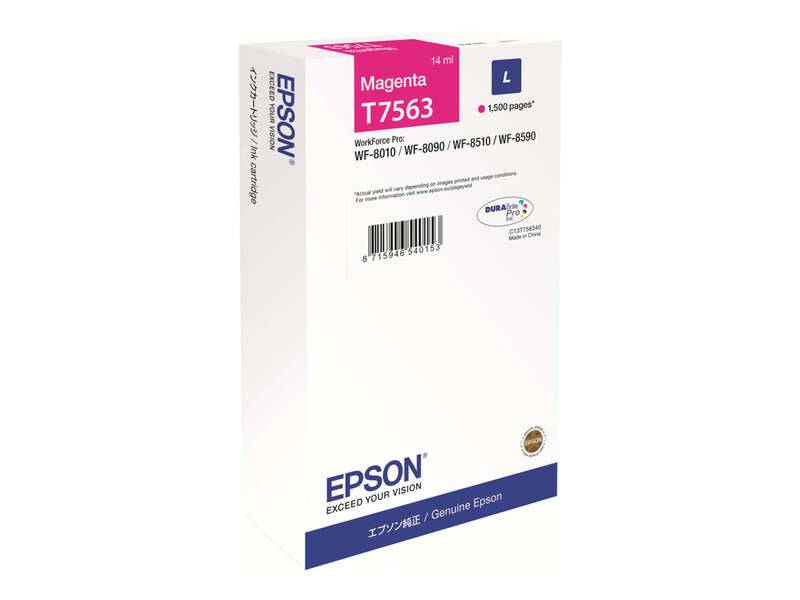 Epson T7563 Magenta Cartuccia d'Inchiostro Originale - C13T756340/C13T75634N