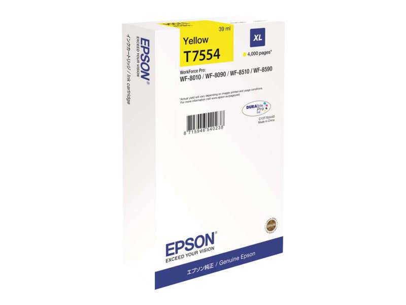 Epson T7554 Giallo Cartuccia d'Inchiostro Originale - C13T755440/C13T75544N