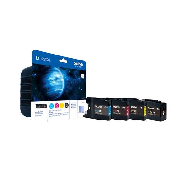 Brother LC1280XL Confezione 4 Cartucce d'Inchiostro Originali - LC1280XLVALBP