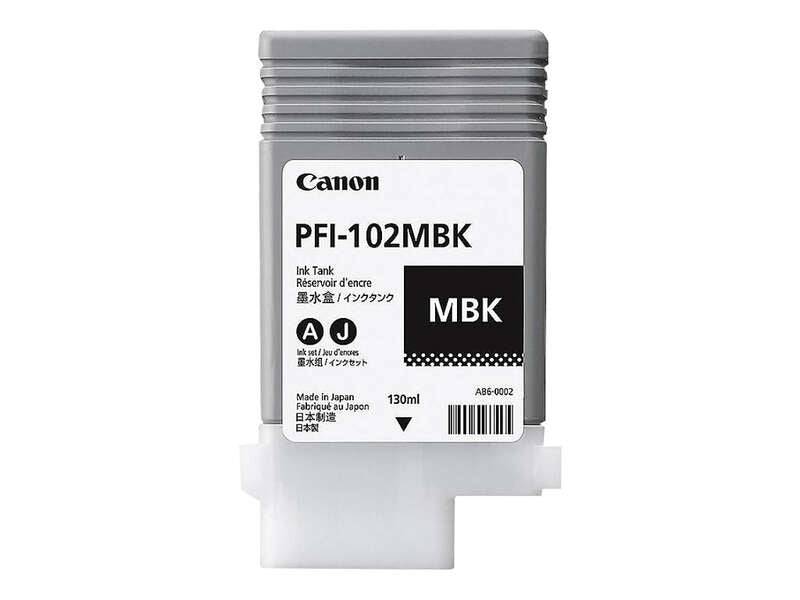Canon PFI102 Nero Opaco Cartuccia d'Inchiostro Originale - 0894B001/PFI-102MBK