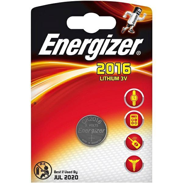 Pila Bottone Litio CR2016 Energizer 1 Pezzo
