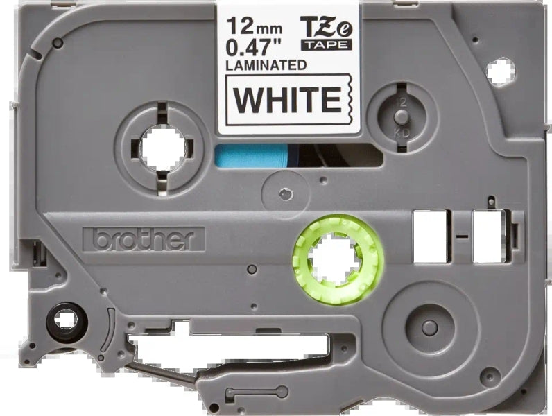 Brother TZe231 Nastro Laminato Originale per Etichette - Testo nero su fondo bianco - Larghezza 12mm x 8 metri