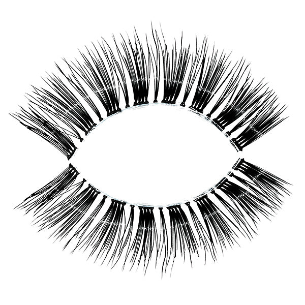 Ciglia finte Peggy Sage in set di pelo sintetico nero, lunghezza variabile, ideali per un look magnetico e sguardo epoustouflant, SKU: 130961