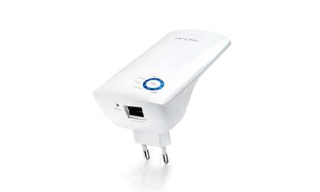 TP-Link Ripetitore Amplificatore Estensore Rete WiFi N300 - Fino a 300Mbps - IEEE 802.11n - 10/100 Mbps - Pulsante WPS - 2 Antenne Interne