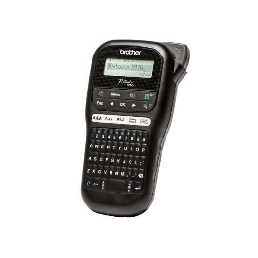 Brother PT-H110 Etichettatrice Elettronica Portatile - Display LCD - 253 Simboli - Velocità 20mm/s - Colore Nero