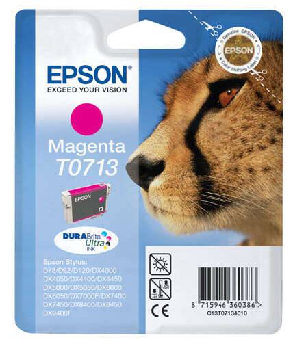 Epson T0713 Magenta Cartuccia d'Inchiostro Originale - C13T07134012